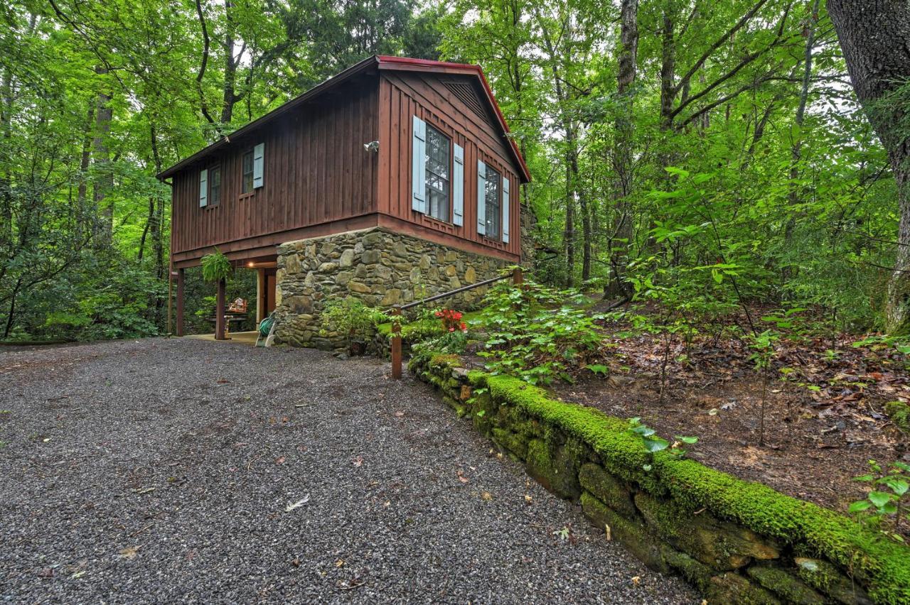 Serene Creekside Cottage Near Asheville Fire Pit 캔들러 외부 사진